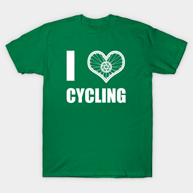 Cycling BIking Love Slogan Meme Gift For Cyclist T-Shirt by IloveCycling